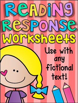 Guided Reading Response Printable Worksheet Pack - ANY FICTIONAL TEXT