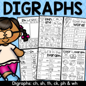 Digraph Worksheet Packet - Ch, Sh, Th, Wh, Ph