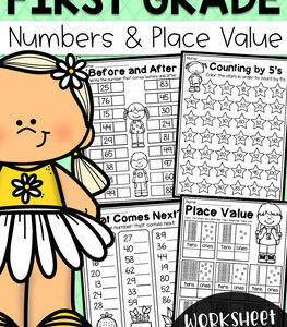 First Grade Numbers and Place Value Worksheets