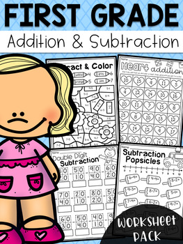 First Grade Addition and Subtraction Worksheets