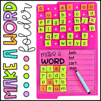 Make a Word Literacy Activity - Word Building and Spelling
