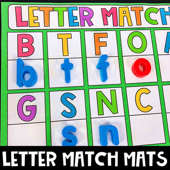 Lower and Uppercase Letter Match - Literacy Center