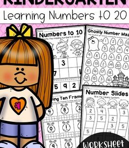 Kindergarten Numbers to 20 Worksheet Pack