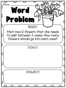 Division and Multiplication Word Problem Worksheets - My Teaching Pal