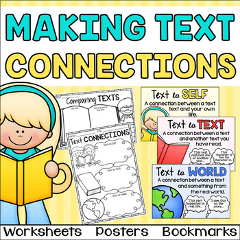 Reading Text Connection Worksheets, Posters & Bookmarks