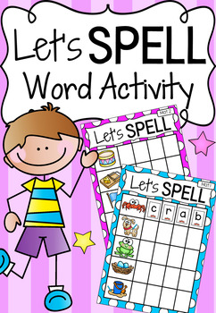Spelling Literacy Center Activity - Let's Spell CVCC and CCVC words