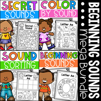 Beginning Sounds Worksheet Bundle - Alphabet Worksheets