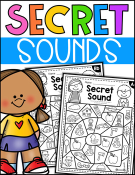 Secret Sounds - Beginning Sound and Alphabet Worksheets
