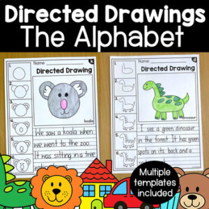 Alphabet Directed Drawings and Phonics Writing Center