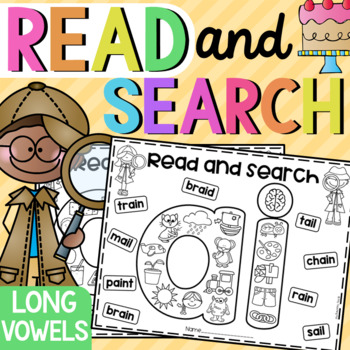 Long Vowel Read and Search Worksheets – Long Vowels Worksheets