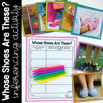 Whose Shoes are These? - Inferencing Activity - Paper & Digital Google Classroom