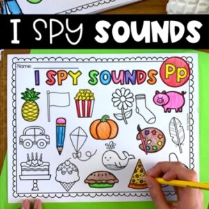 I Spy Sounds - Beginning Sounds Worksheets