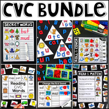CVC Literacy Center Activities - BUNDLE