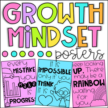 Growth Mindset Posters