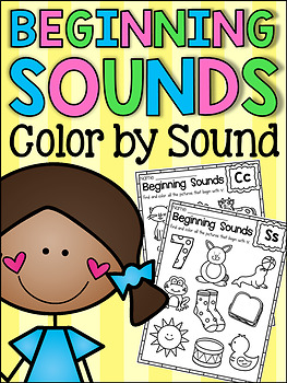 Beginning Sounds Worksheets - Color by Sound