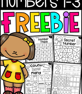 FREE Numbers Worksheets for Numbers 1-3