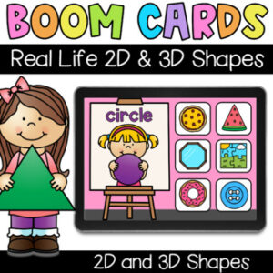Real Life 2D and 3D Shapes - Digital Task Cards - Boom Cards