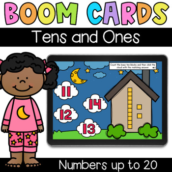 Tens and Ones (to 20) - Digital Task Cards - Boom Cards