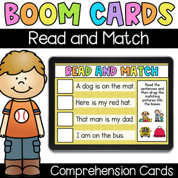 Read and Match - Digital Task Cards - Boom Cards