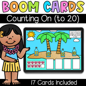 Counting On (to 20) - Digital Task Cards - Boom Cards