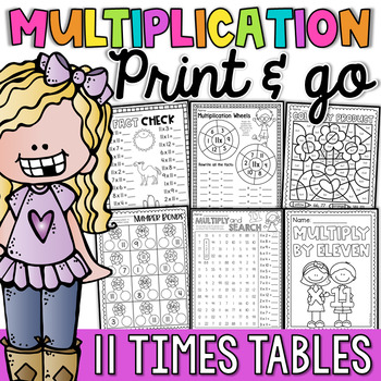 Multiplication Worksheets and Activities - 11 Times Tables