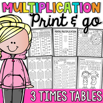 Multiplication Worksheets and Activities - 3 Times Tables
