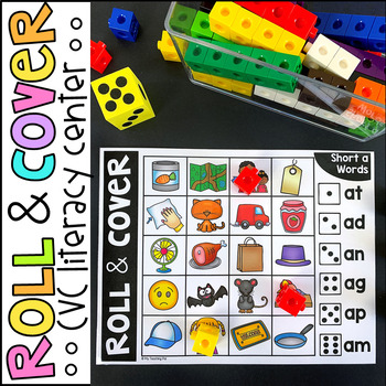 CVC Roll and Cover - Literacy Center