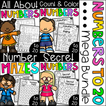 Numbers to 20 Worksheets MEGA BUNDLE