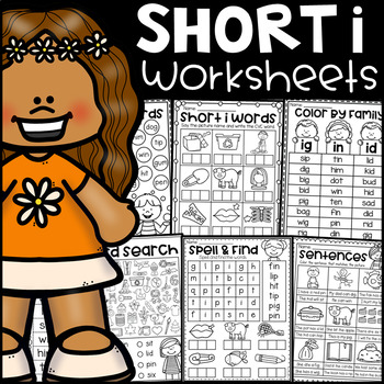 Short i Worksheets - CVC Words