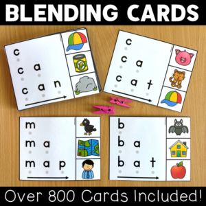 Blending & Segmenting Phoneme Cards - Reading Decodable Words - (SoR)