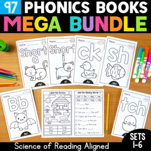 Phonics Books MEGA BUNDLE - Science of Reading Aligned - SETS 1-6