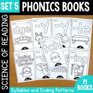 Syllables and Ending Patterns Phonics Books - Science of Reading Aligned - SET 5