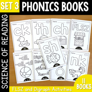 Digraph and FLSZ Phonics Books - Science of Reading Aligned - SET 3