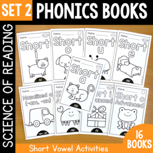 Short Vowels Phonics Books - Science of Reading Aligned (CVC and Blends) - SET 2
