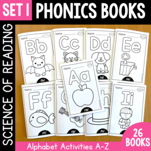 Alphabet Phonics Books - Science of Reading Aligned - SET 1