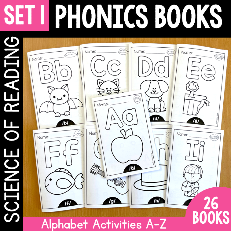 Alphabet Phonics Books - Science of Reading Aligned - SET 1