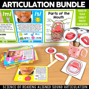 Articulation Bundle - Mouth Formation Cards, Posters and Articulation Cues