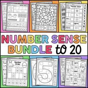 Number Sense Bundle Worksheets to 20 - Number Worksheets
